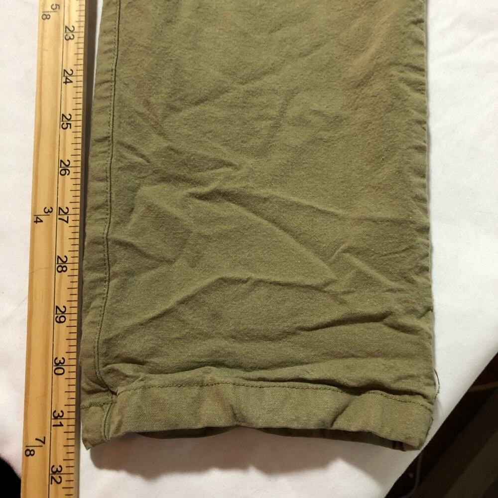 Free Fly mens 34x32 khaki green pants lightweight casual athleisure stretchy - Picture 8 of 11